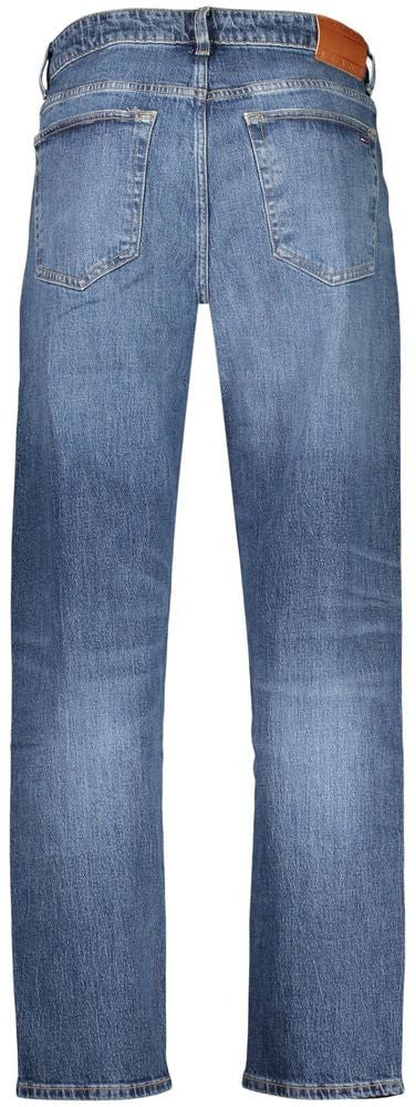 Tommy Hilfiger Blue Cotton Men's Jean Refined with Tapered Silhouette Blauw