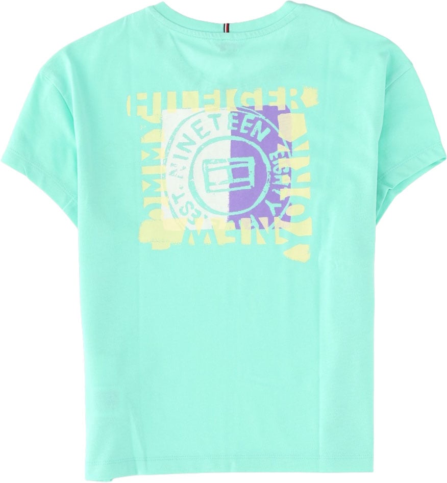 Tommy Hilfiger BACK PRINT TEE S/S Groen