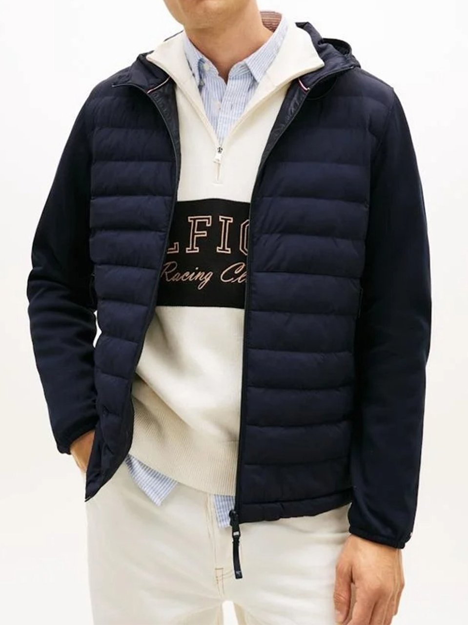 Tommy Hilfiger Tommy Hilfiger Performance Mix Media Jacket Zwart