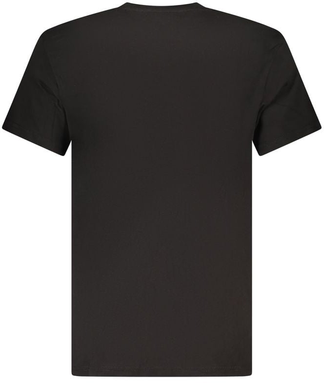 Tommy Hilfiger Black Cotton Men's T-Shirt Zwart