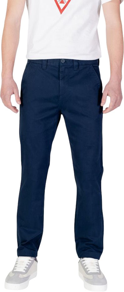 Tommy Hilfiger Jeans Blue Cotton Skinny Pants Blauw
