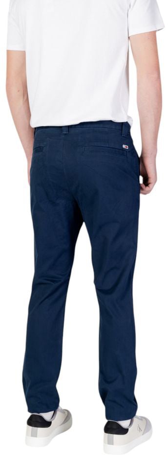 Tommy Hilfiger Jeans Blue Cotton Skinny Pants Blauw