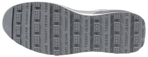 Tommy Hilfiger Jeans Gray Suede Leather Athletic Sneakers Grijs