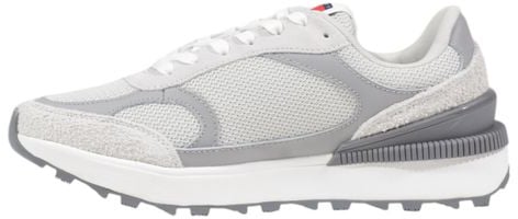 Tommy Hilfiger Jeans Gray Suede Leather Athletic Sneakers Grijs