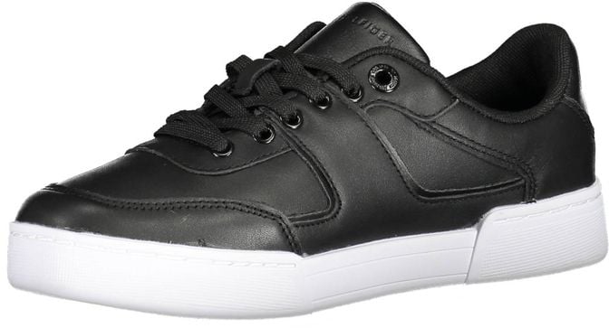 Tommy Hilfiger Black Polyester Women Sneaker Zwart
