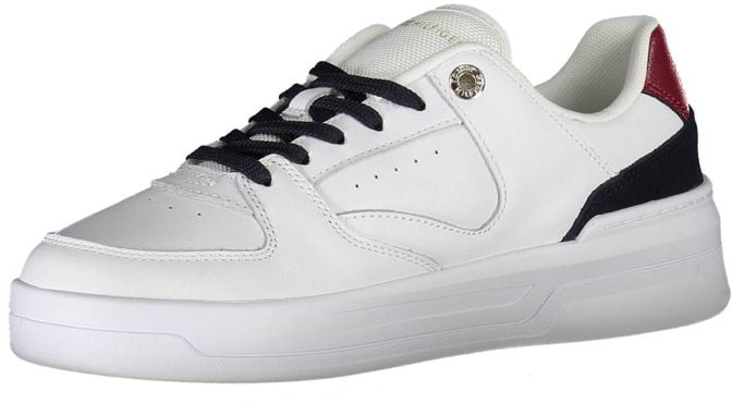 Tommy Hilfiger Bianco Leather Women Sneaker Wit