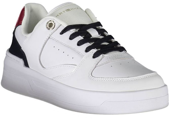 Tommy Hilfiger Bianco Leather Women Sneaker Wit