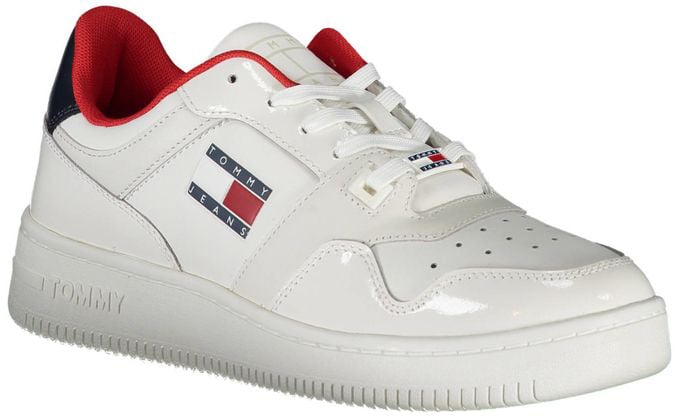 Tommy Hilfiger Bianco Leather Women Sneaker Wit