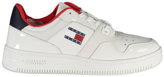 Tommy Hilfiger Bianco Leather Women Sneaker Wit