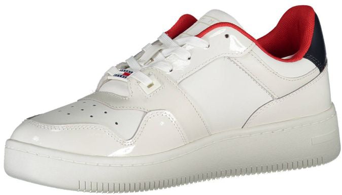 Tommy Hilfiger Bianco Leather Women Sneaker Wit