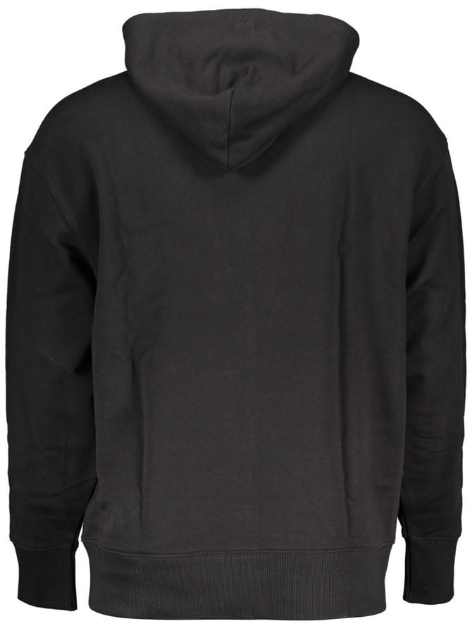 Tommy Hilfiger Black Cotton Men's Hoodie Zwart