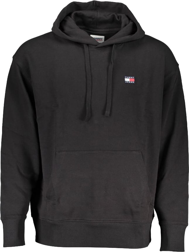 Tommy Hilfiger Black Cotton Men's Hoodie Zwart