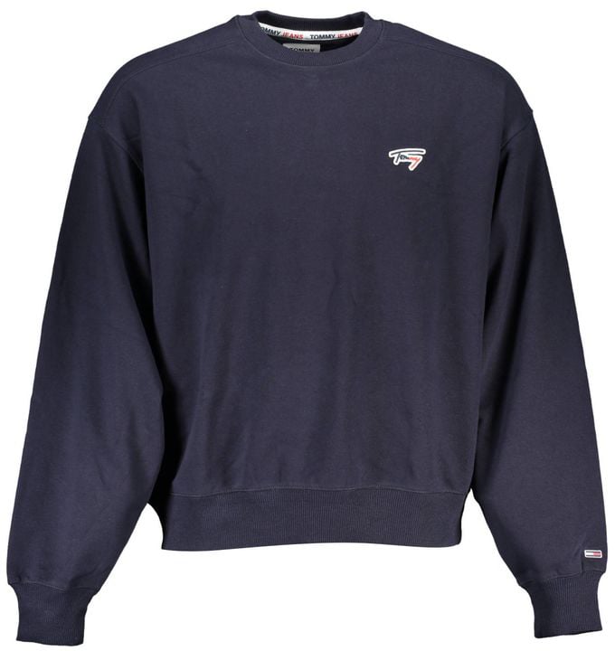 Tommy Hilfiger Tommy Hilfiger Blue Cotton Men Sweatshirt Blauw
