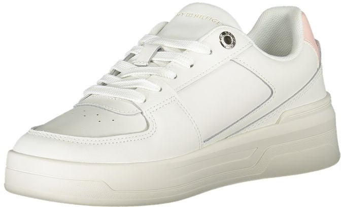 Tommy Hilfiger White Leather Women Sneaker Wit