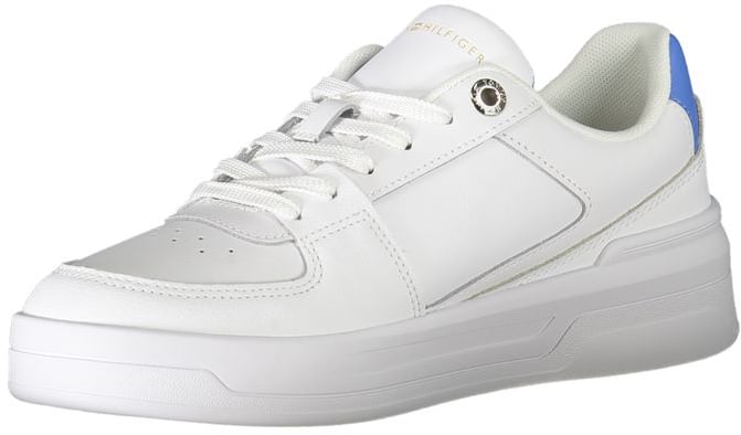 Tommy Hilfiger Bianco Leather Women Sneaker Wit