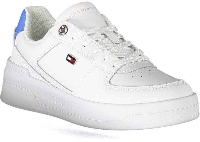 Tommy Hilfiger Bianco Leather Women Sneaker Wit