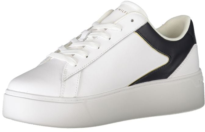 Tommy Hilfiger Bianco Polyurethane Women Sneaker Wit