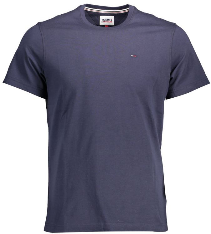 Tommy Hilfiger Tommy Hilfiger Blue Organic Cotton Men T-Shirt Blauw
