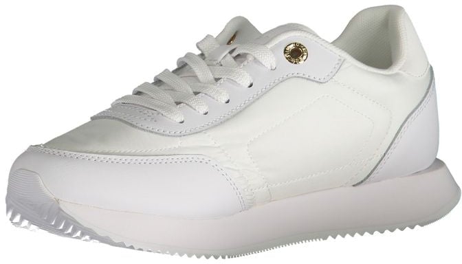 Tommy Hilfiger White Leather Women Sneaker Wit