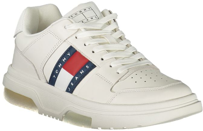 Tommy Hilfiger Bianco Leather Women Sneaker Wit