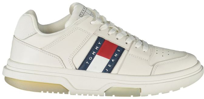 Tommy Hilfiger Bianco Leather Women Sneaker Wit
