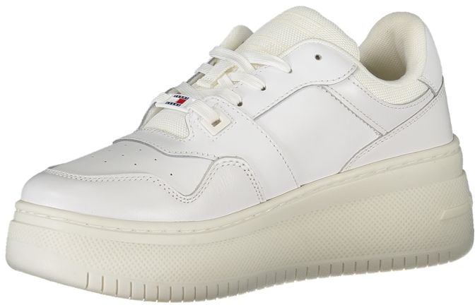 Tommy Hilfiger Bianco Leather Women Sneaker Wit
