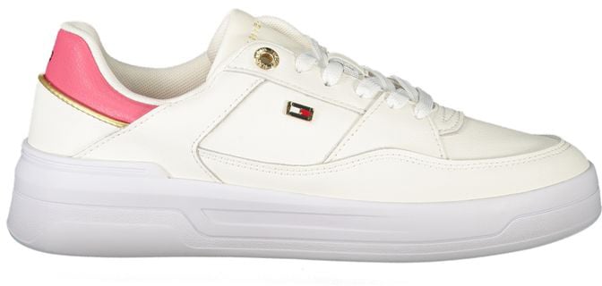 Tommy Hilfiger Bianco Polyurethane Women Sneaker Wit