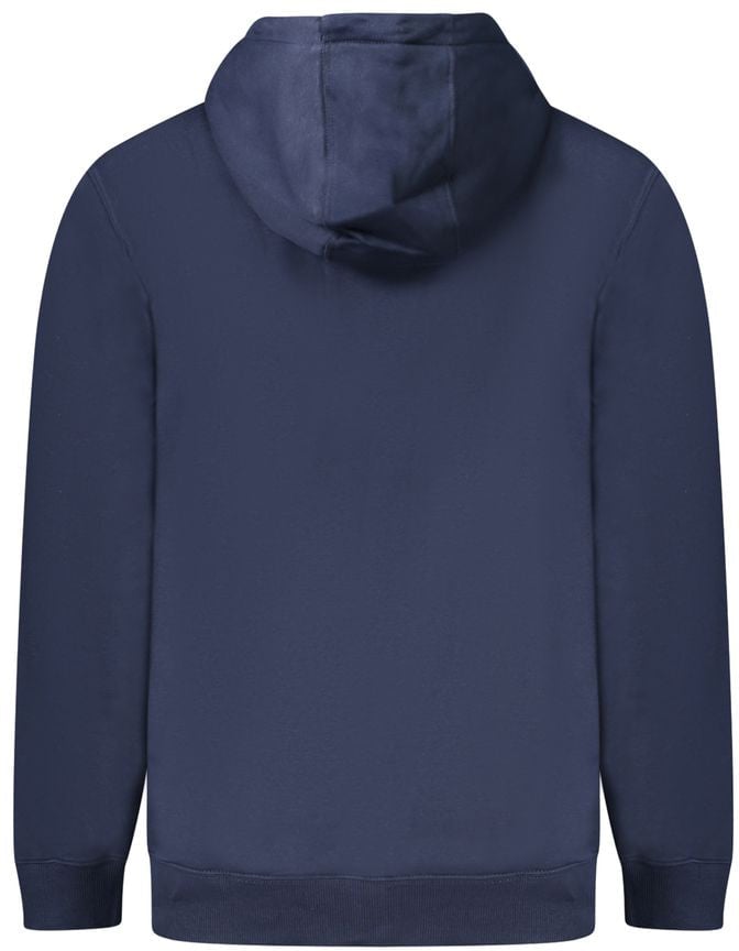 Tommy Hilfiger Blue Cotton Men's Hooded Sweatshirt Blauw