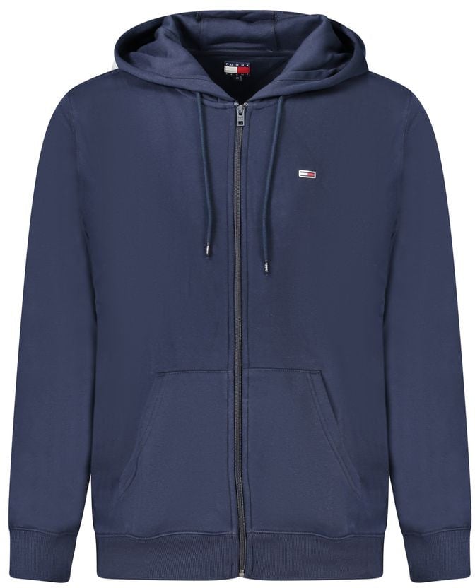 Tommy Hilfiger Blue Cotton Men's Hooded Sweatshirt Blauw