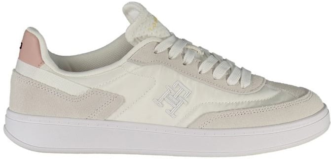 Tommy Hilfiger White Polyurethane Women Sneaker Wit