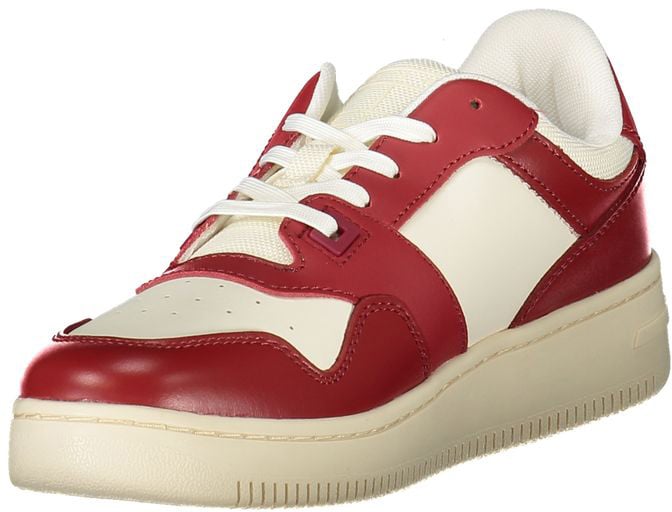 Tommy Hilfiger Rosso Leather Women Sneaker Rood