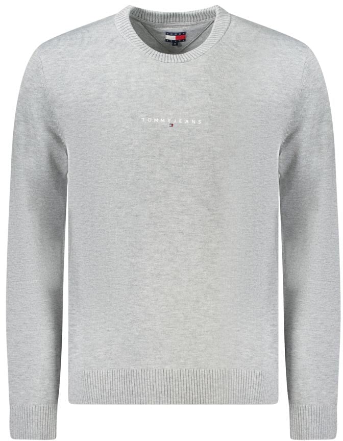 Tommy Hilfiger Grigio Polyester Men's Sweater Grijs
