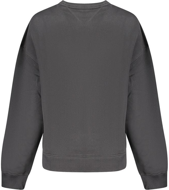Tommy Hilfiger Black Cotton Women Sweatshirt Zwart