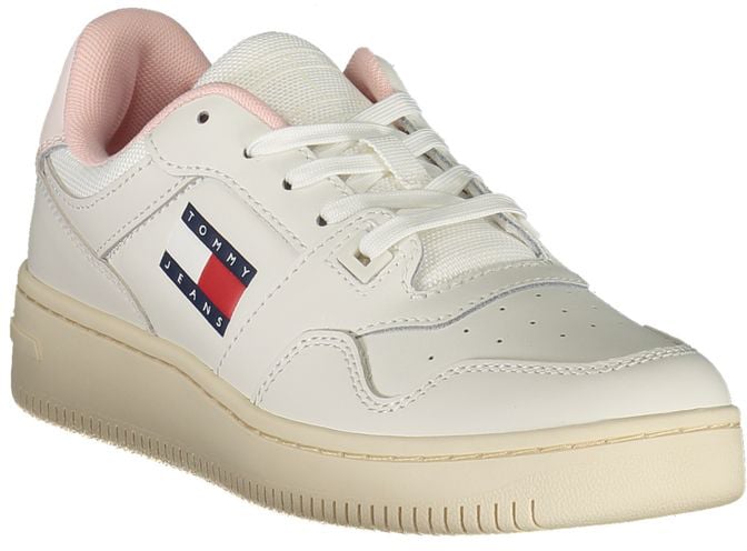 Tommy Hilfiger Bianco Leather Women Sneaker Wit
