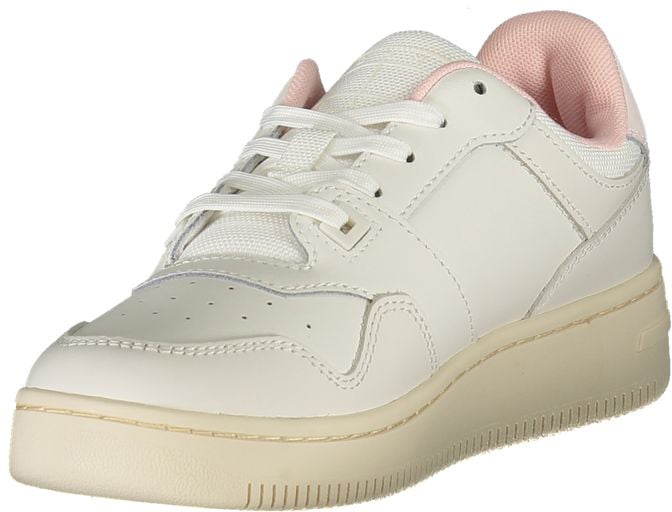 Tommy Hilfiger Bianco Leather Women Sneaker Wit