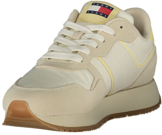 Tommy Hilfiger Beige Polyurethane Women Sneaker Beige