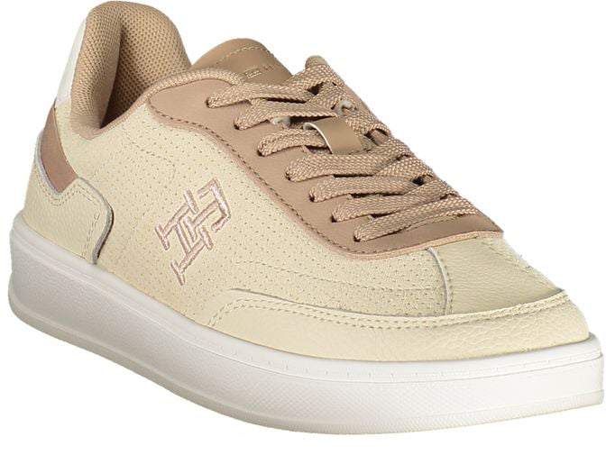 Tommy Hilfiger Beige Polyurethane Women Sneaker Beige