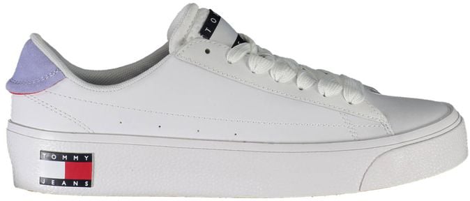 Tommy Hilfiger Bianco Leather Women Sneaker Wit