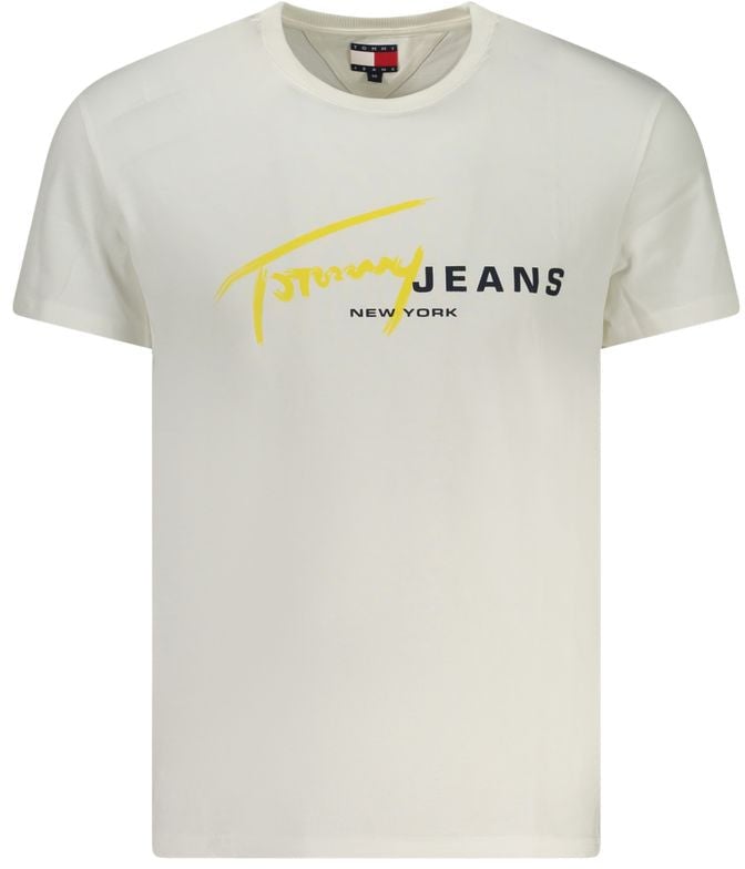 Tommy Hilfiger Tommy Hilfiger White Cotton Men's T-Shirt Wit