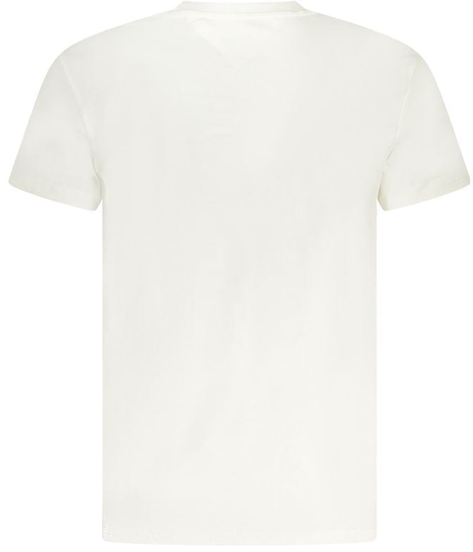 Tommy Hilfiger Bianco Cotton Mens T-Shirt Wit