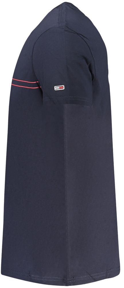 Tommy Hilfiger Blue Cotton Men T-Shirt Blauw