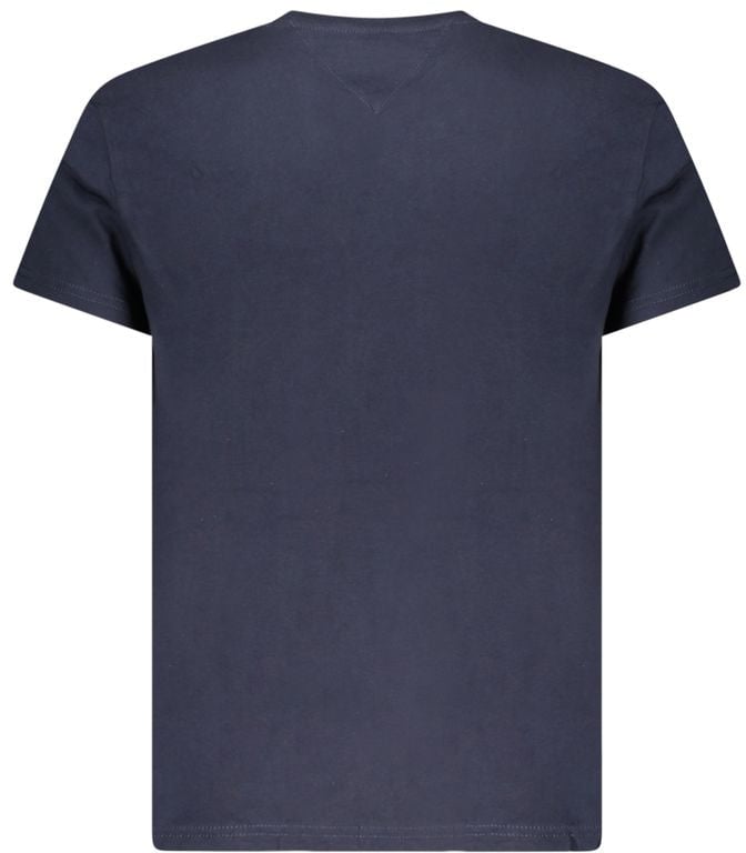 Tommy Hilfiger Blue Cotton Men T-Shirt Blauw