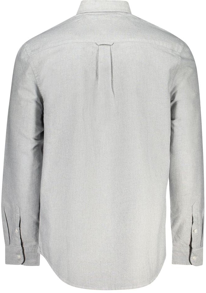 Tommy Hilfiger Grigio Cotton Men Shirt Grijs