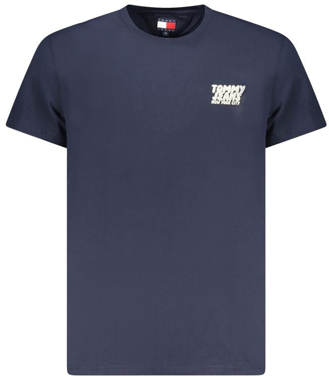 Tommy Hilfiger Tommy Hilfiger Blue Cotton Men T-Shirt Blauw