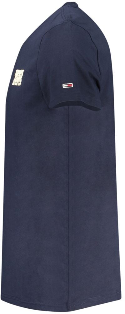 Tommy Hilfiger Tommy Hilfiger Blue Cotton Men T-Shirt Blauw