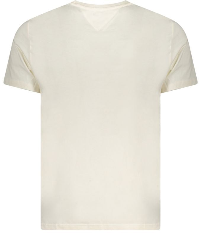 Tommy Hilfiger Beige Cotton Men T-Shirt Beige