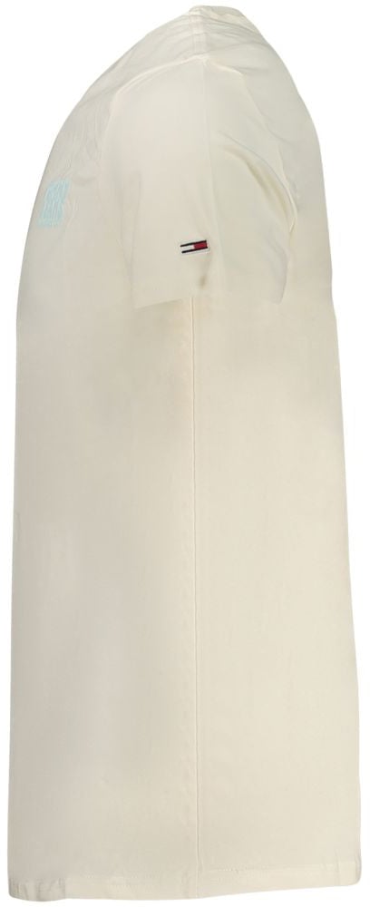 Tommy Hilfiger Beige Cotton Men T-Shirt Beige
