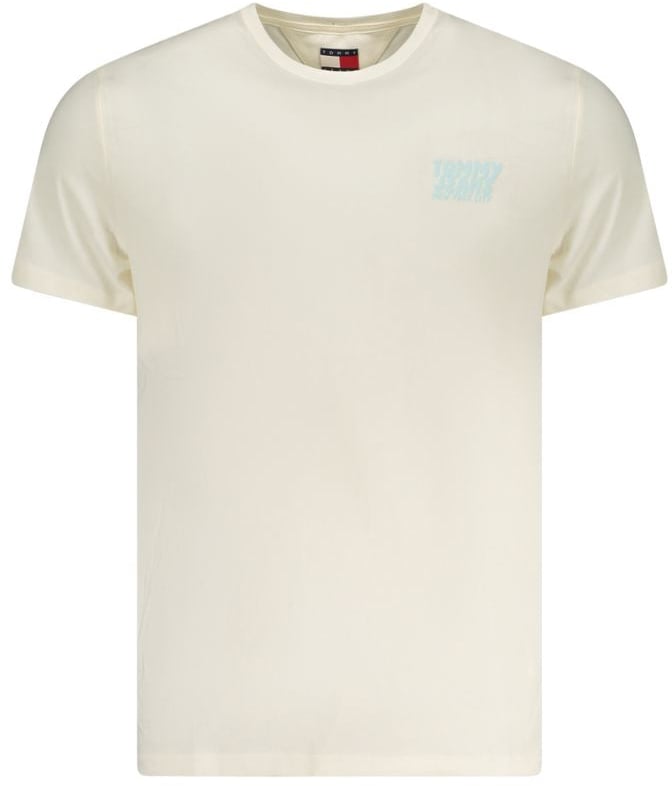 Tommy Hilfiger Beige Cotton Men T-Shirt Beige