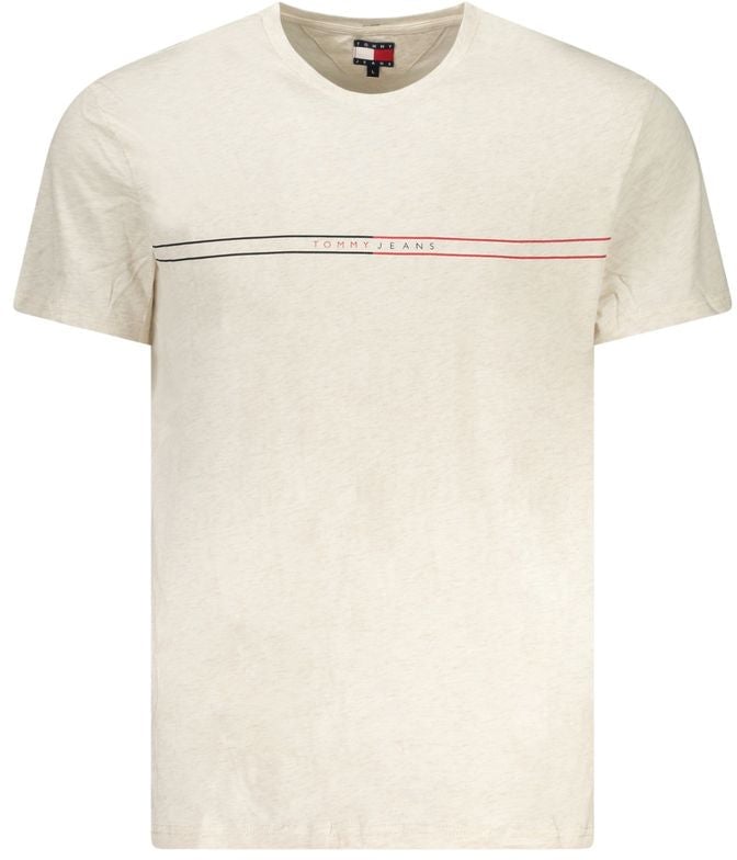 Tommy Hilfiger Beige Cotton Men's T-Shirt Beige