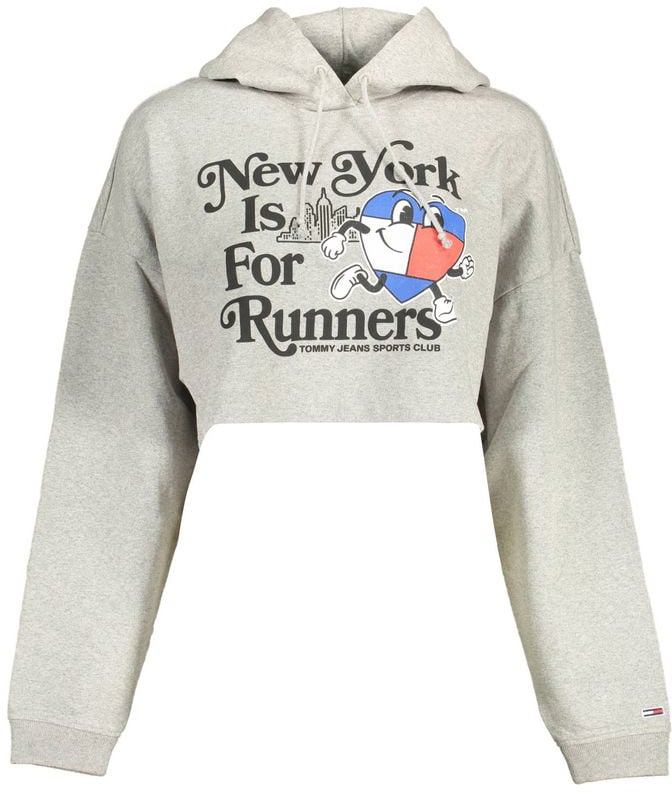 Tommy Hilfiger Tommy Hilfiger Grigio Cotton Women Sweatshirt Grijs